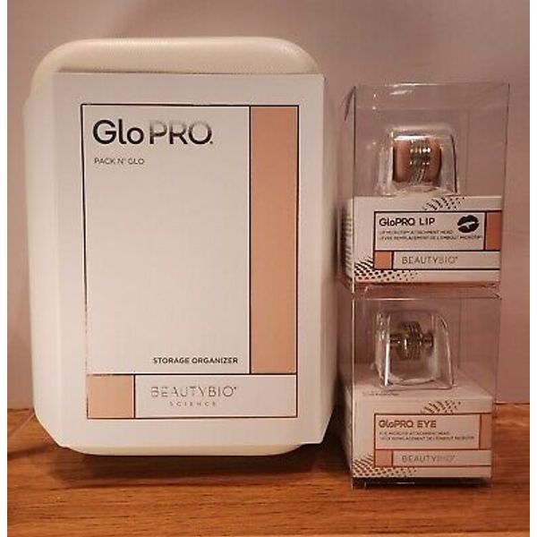 BeautyBio Glopro Eye Attachment, Lip Attachment + Storage Organizer