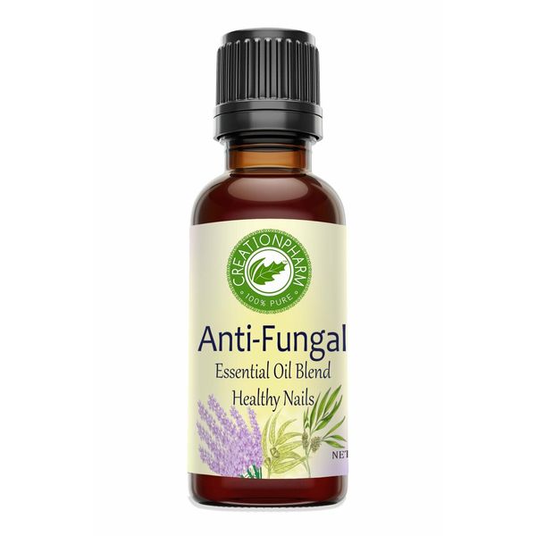 Anti-Fungal Nail Oil Blend, Clears Yellow Nail Fungus Creation Pharm Essential O