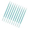 200pcs Double-Head Toothpicks Soft Plastic Oral Care Interdental Floss Cleaners Floss Picks,Braces flossers,Floss for Braces,Floss Sticks for Adults(Sky-Blue)