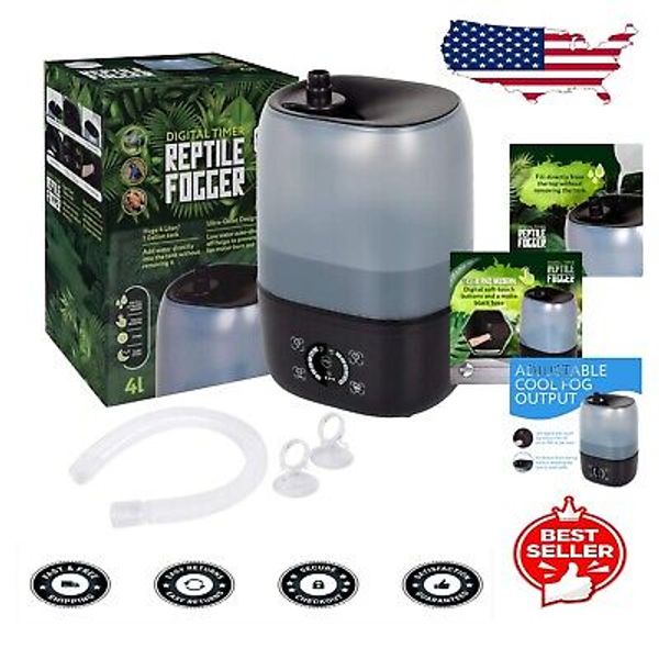 Effortless Reptile Humidity Control - 4L Humidifier with Adjustable Mist Output