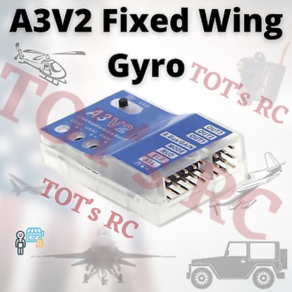 6 Axis Gyro A3V2 RC AirPlane Flight Stabilizer for RC plane Fixed Wing Auto Hove