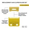 StyleCraft Replacement Fixed Gold Titanium Faper Blade Set | SC525G