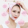 VIKSAUN Facial Strap, Tape Double Chin Reducer, V-Line Chin Cheek Lift Up Band, Facial Lifting Belt Anti Wrinkle Lifting Chin Correction Belt Strap for Women Men (Pink)