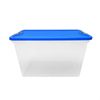Homz 64 Qt Secure Latch Large Clear Stackable Storage Container w/ Lid (2 Pack)