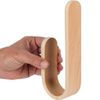 Wood Hand Towel Holder, Self Adhesive, U Shaped Rack, Maple