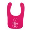 Flox Creative Bright Pink Bib Personalised Some Bunny Loves You