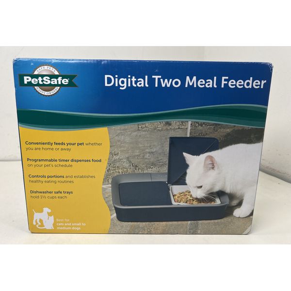 PetSafe Digital 2 Meal Automatic Pet Feeder for Small to Medium Pets