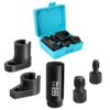 DURATECH 5PCS O2 Oxygen Sensor Socket 3/8" 1/2" Drive 7/8" 22mm Sensor Tool Kit