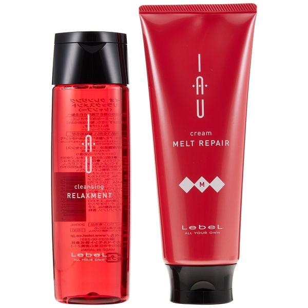 Lebel IAU Cleansing Relaxment Shampoo 6.7 fl oz (200 ml) and IAU Cream Melt Repair Treatment 6.7 fl oz (200 ml)