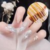 Nail Parts Chain 4 Pieces Gold Silver Nail Chain Extra Fine Nail Ball Chain Cuttable Gel Nail Chain Nail Art Parts Crafts Handmade Decor Parts Accessories