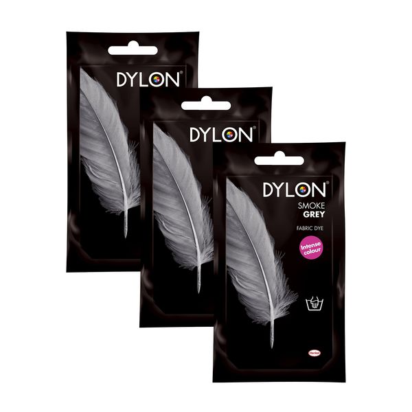 Dylon Smoke Grey Hand Fabric Dye 3 Pack