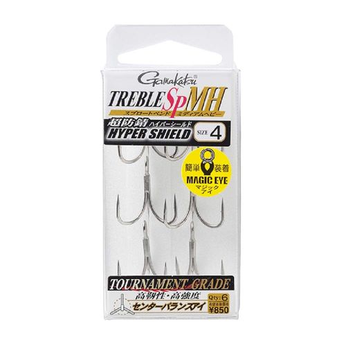 Gamakatsu Treble Hook SP MH Hyper Shield Size 4 (0423)
