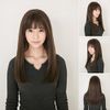 Wig Wig Medium Semi Long Full Wig. Long Wig Women's Wig Straight Natural Therapeutic Harajuku Series Small Face Effect Net with Heat-Resistant misicakoo , darkbrown