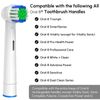 Replacement Toothbrush Heads Compatible with Oral-B Braun, 20 Pcs Professional Electric Toothbrush Heads Brush Heads for Oral B Replacement Heads Refill Pro 500/1000/1500/3000/3757/5000/7000/7500/8000