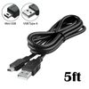 Fite ON 5ft USB Cable Charger Cord for Garmin GPS Nuvi Power Charging Sync Data