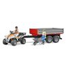 Bruder Quad with Driver (Colors May Vary)