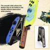 DLseego Joycon Hand Grip for Switch/Switch OLED,Joycon Grip Controller Portable A-Shaped Handle,Plug and Play-Golden Black