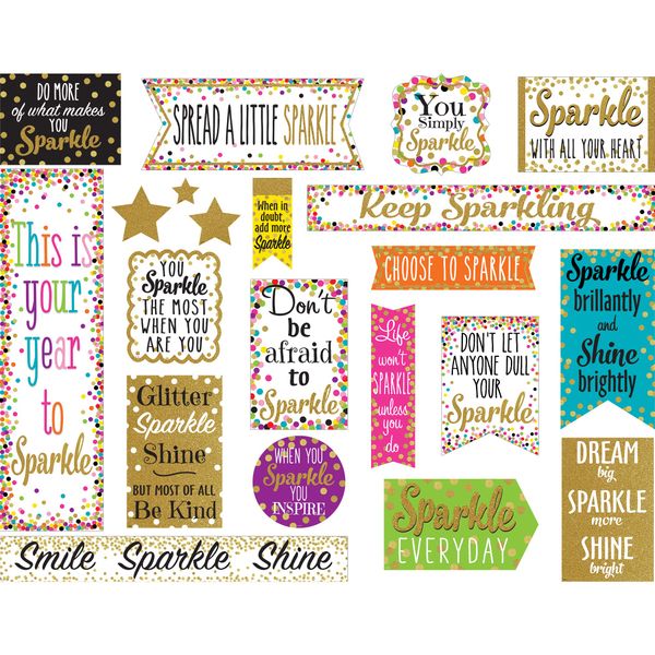 Teacher Created Resources Confetti Sparkle and Shine Mini Bulletin Board (TCR8962)