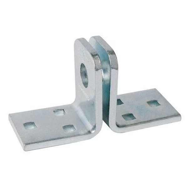 Abus 115/100 Hasp,Fixed,Zinc Plated,Pk2