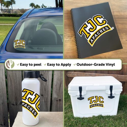 Desert Cactus Tyler Junior College Sticker TJC Apaches Vinyl Decal Laptop Water Bottle Car Scrapbook (IND 00034A)