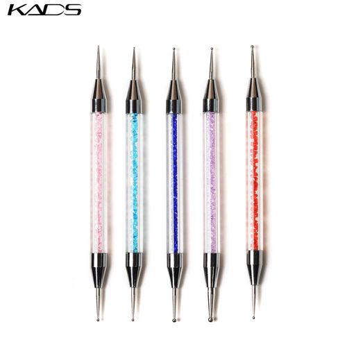 KADS 5Pcs Dotting Brushes 3Pcs Nail Liner Brushes Kit Nail Art Paint Brush Double Head Dotting Tool Nail Art Design Brush