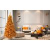 Tree Buddees Black and Orange Halloween / Fall Colored Christmas Tree 6ft Tall