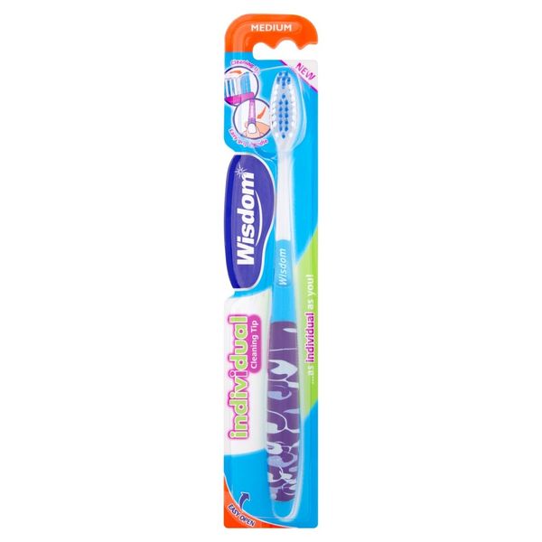 Wisdom Compact Individual Medium Toothbrush - Pack of 2