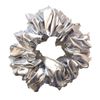 Silver Metallic Hair Scrunchy Jumbo
