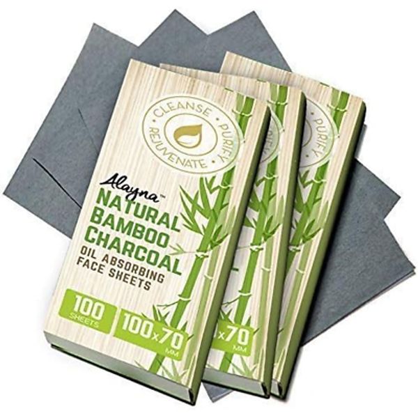 Oil Blotting Sheets for Face Natural Bamboo Charcoal Blotting Paper for Oily Ski