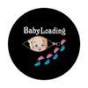 Funny maternity baby loading pregnancy announcement PopSockets Standard PopGrip