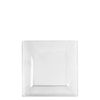 6.5" Disposable Fancy Square Clear Plastic Salad/Dessert Plates Splendid 80pcs