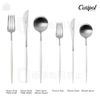 Cutipol GOA White/Matte Silver Dinner (Knife/Fork/Spoon) 3-Piece Set
