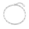 Philip Jones Silver Plated Small Link Paperclip Bracelet