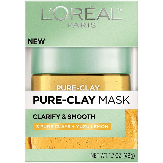 L'Oréal Pure-clay Mask Yuzu Lemon 1.7 Oz