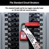 Master Lock Grip tight™ circuit breaker lockout, standard single and double toggles