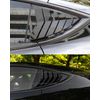 FITS 2017-2024 TESLA MODEL 3 GLOSSY BLACK SIDE WINDOW LOUVER VENT COVER SET