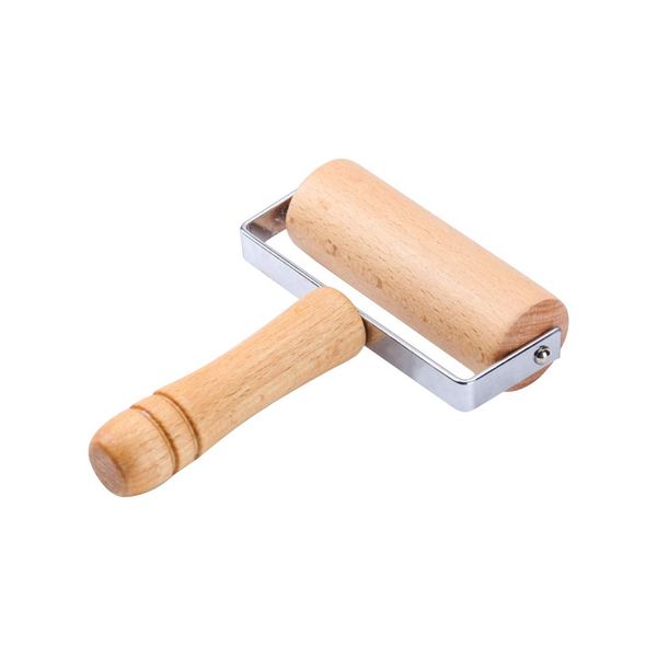 1 Piece 12cm Wide Wood Pastry Pizza Roller Wooden Rolling Pins Dough Roller for Baking Kitchen Tools