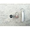 EKLOEN Stainless Steel Mini Waterproof Pill Case,Capsule Seal Case Holder Container for Outdoor Sports