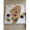Totally Bamboo Destination Illinois State Shaped Serving and Cutting Board New