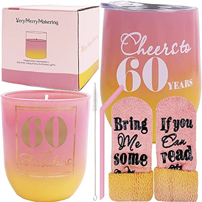 60th Birthday Gifts for Women 60 Year Old Female Happy 60th