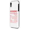 iPhone XR Funny Christmas Nutrition Facts Peppermint Candy Case