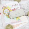 County Engraving Personalised Silver Plated Money Clip Engraved