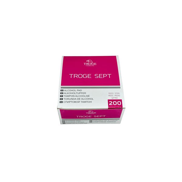 Pre Injection Alcohol Wipes - Pack of 200. Troge Medical, Medical grade quality and individually wrapped with easy tear packaging for simple and effective use. 3x3 in size.