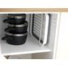 Collapsible Kitchen Sink Dish Drainer Draining Board Cutlery Rack Foldable Folding White/Grey