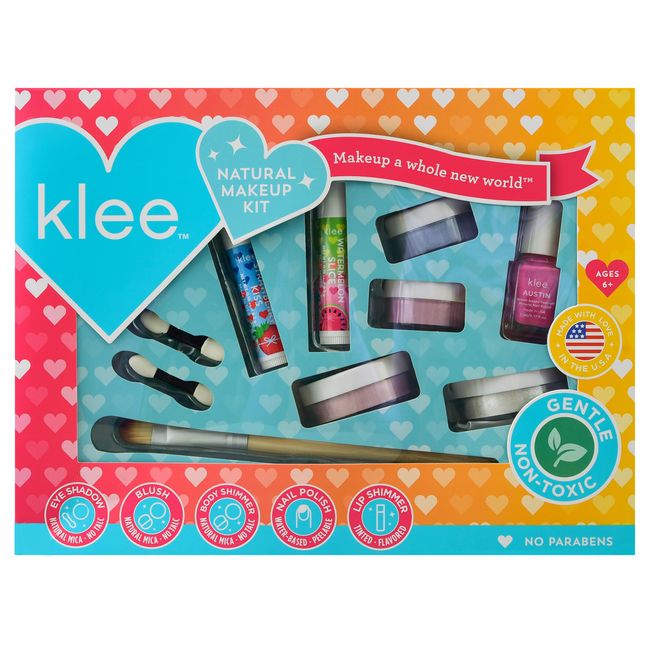 Luna Star Klee Deluxe Makeup Starter Kit. Gentle and Non-Toxic. Kid-Friendly. Made in USA. (Here and Now)