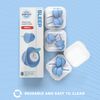 EarPeace Sleeping Earplugs 6 Pack with Case, Small Size (Light Sound Insulation, Sound Reduction Value 30dB)
