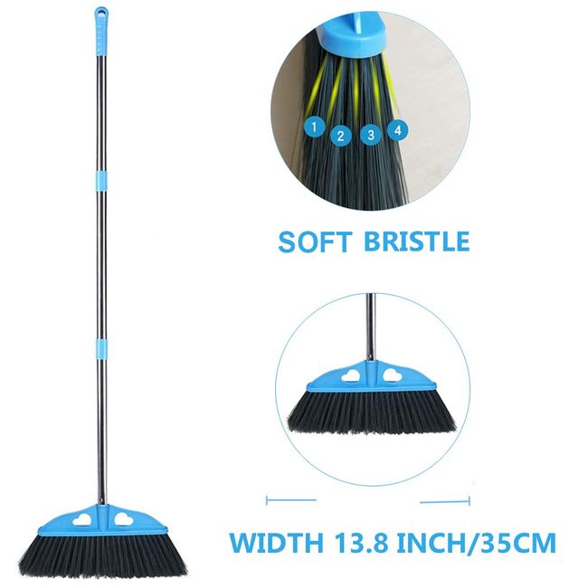 YONILL Deck Brush with Long Handle - Floor Scrub Brushes for