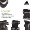 Rollerblade X Gear 3 Pack Protective Gear, Knee Pads, Elbow Pads and Wrist Guards, Inline Skating, Multi Sport Protection, Unisex, Black ,Large