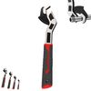 DSBYKJ-12 lnches Universal Adjustable Wrench Set, 4-Size Quick-Release Multi-Tool, 15-25mm Range, Self-Locking Design