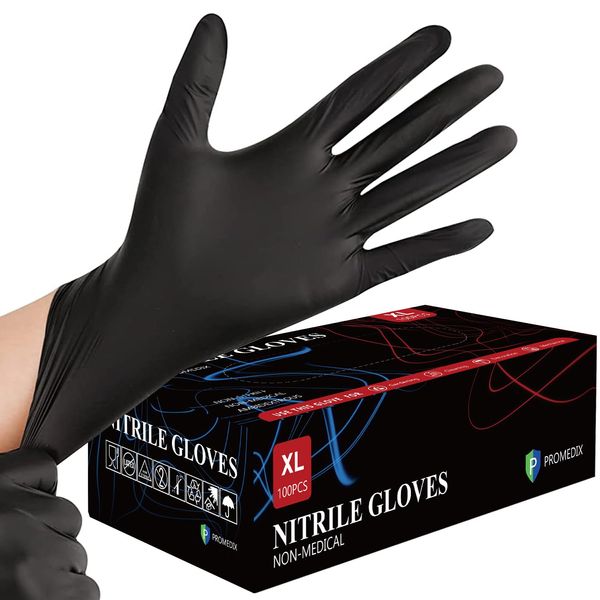 PROMEDIX P Nitrile Gloves, 4mil-8mil, Gloves Disposable Latex Free, Disposable Gloves for Household, Food safe